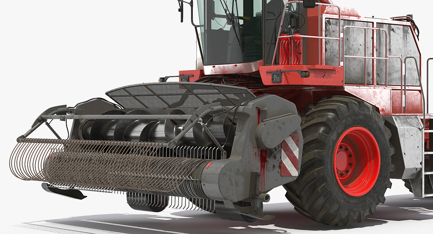 3D Combine Harvester Generic Dirty