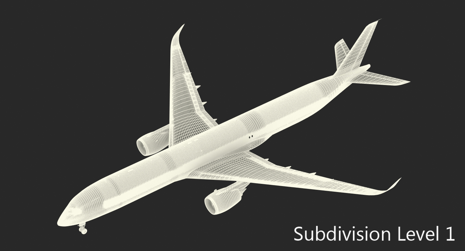 Airbus A350 1000 Air France 3D