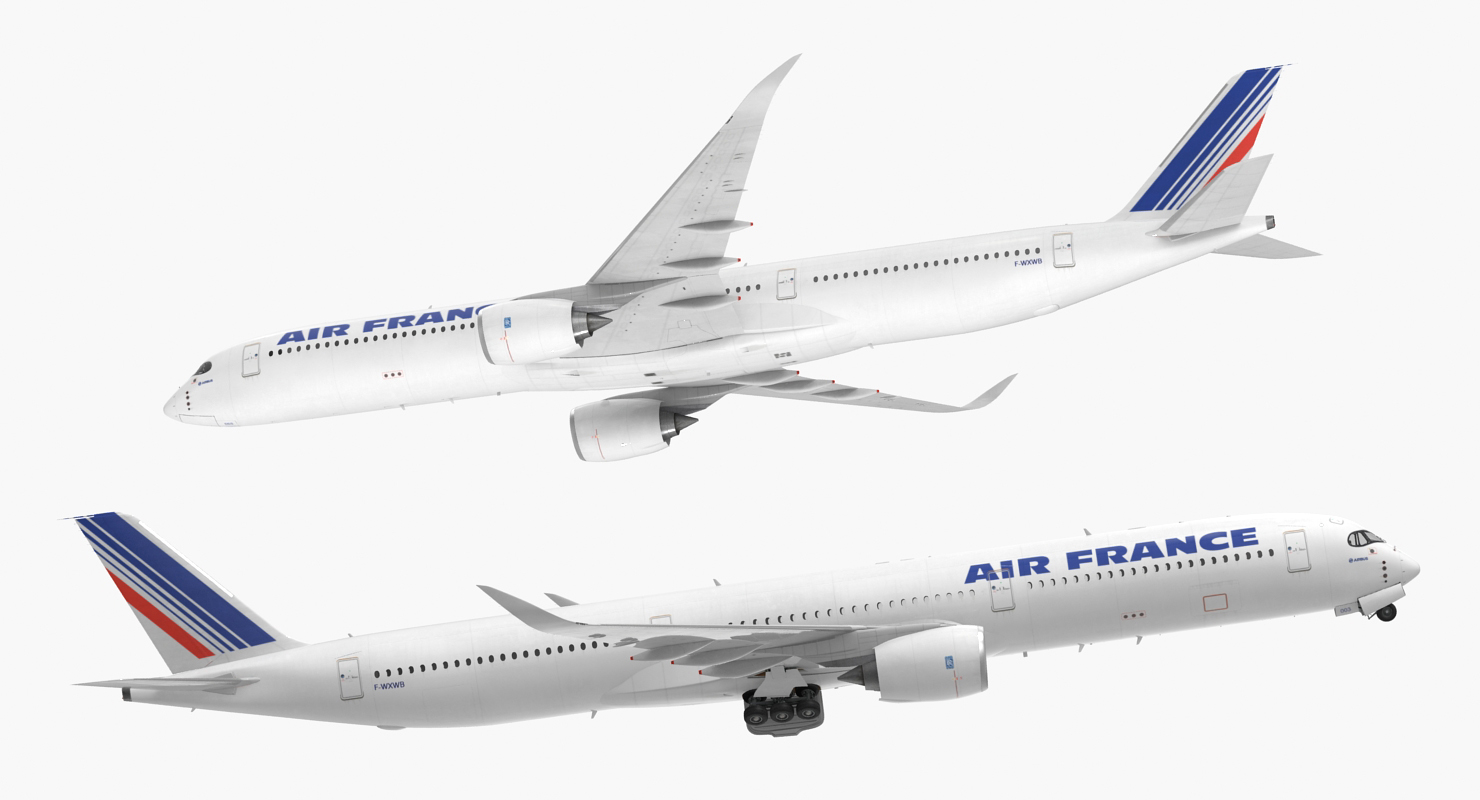 Airbus A350 1000 Air France 3D