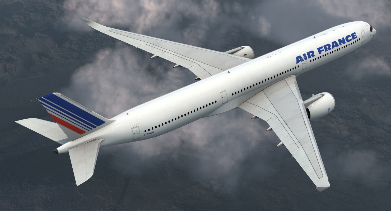 Airbus A350 1000 Air France 3D