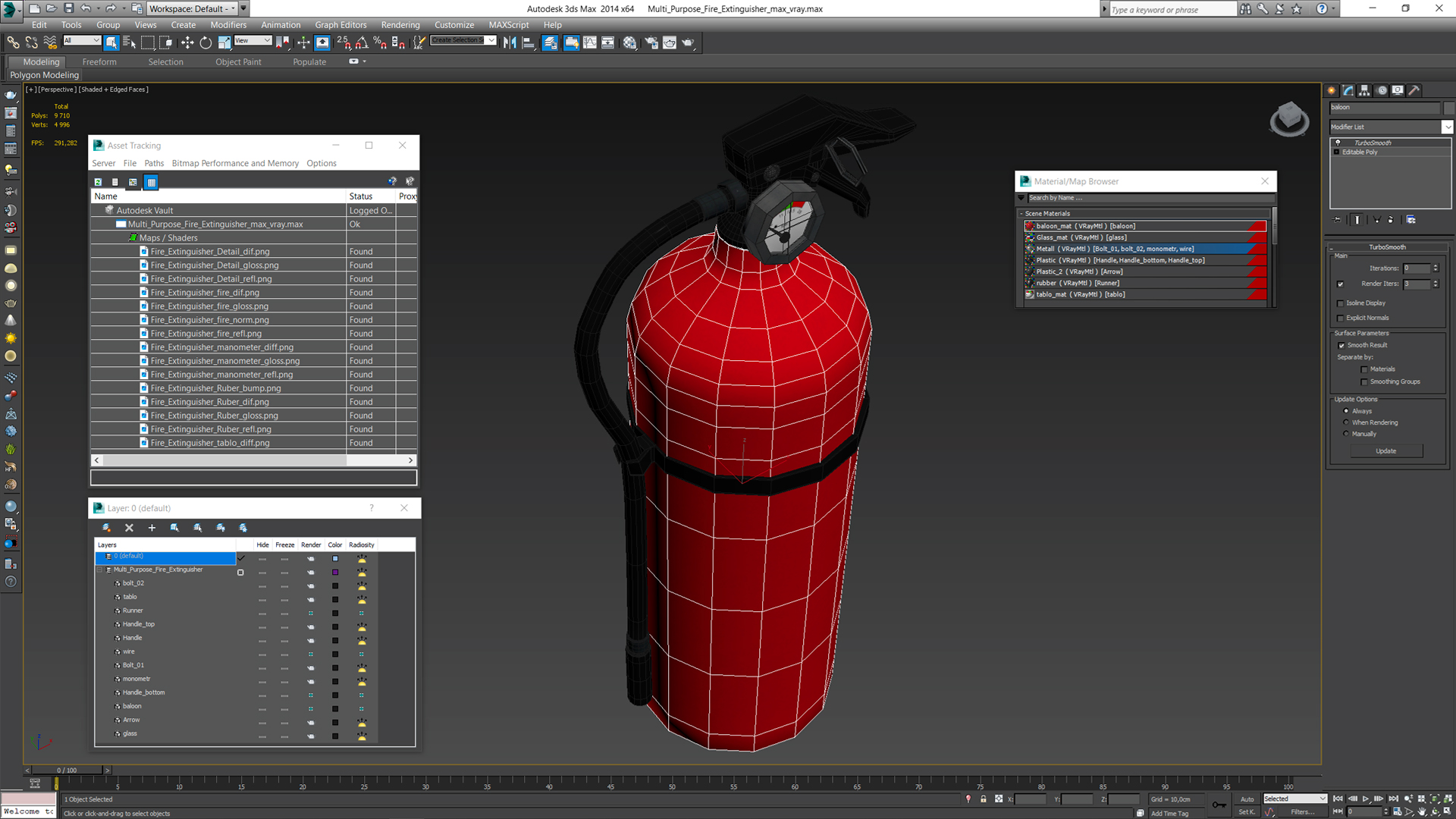 3D Multi Purpose Fire Extinguisher