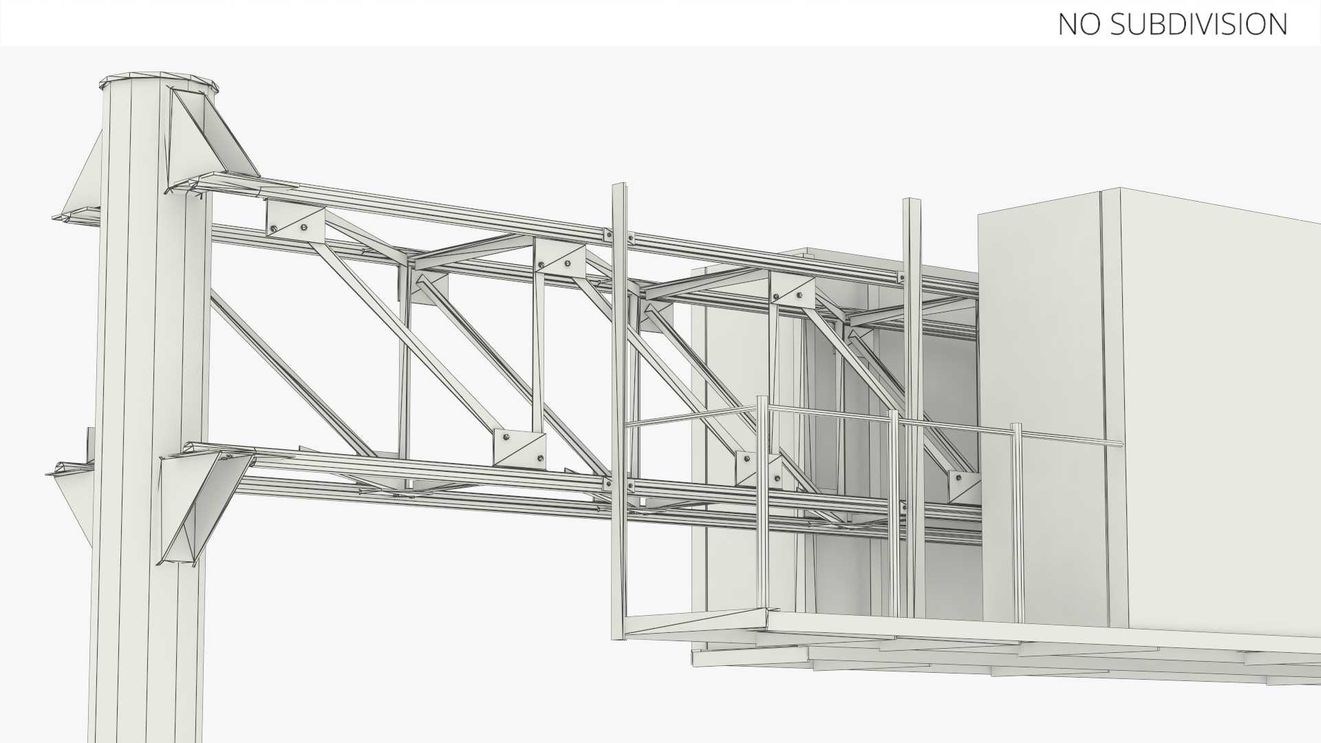 Roadway LED Panel with Steel Gantry Game Ready, view 8