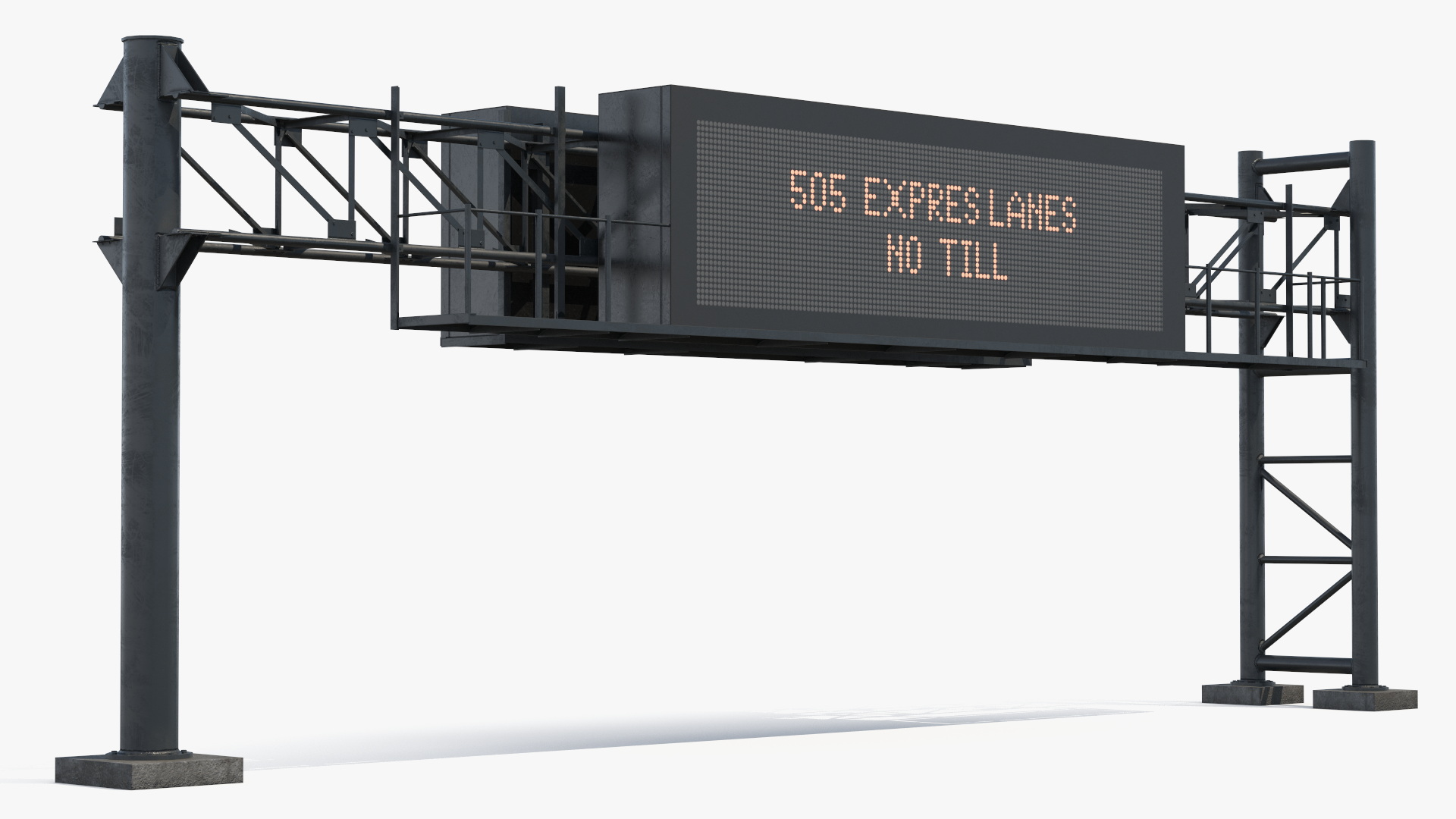 Roadway LED Panel with Steel Gantry Game Ready, view 2
