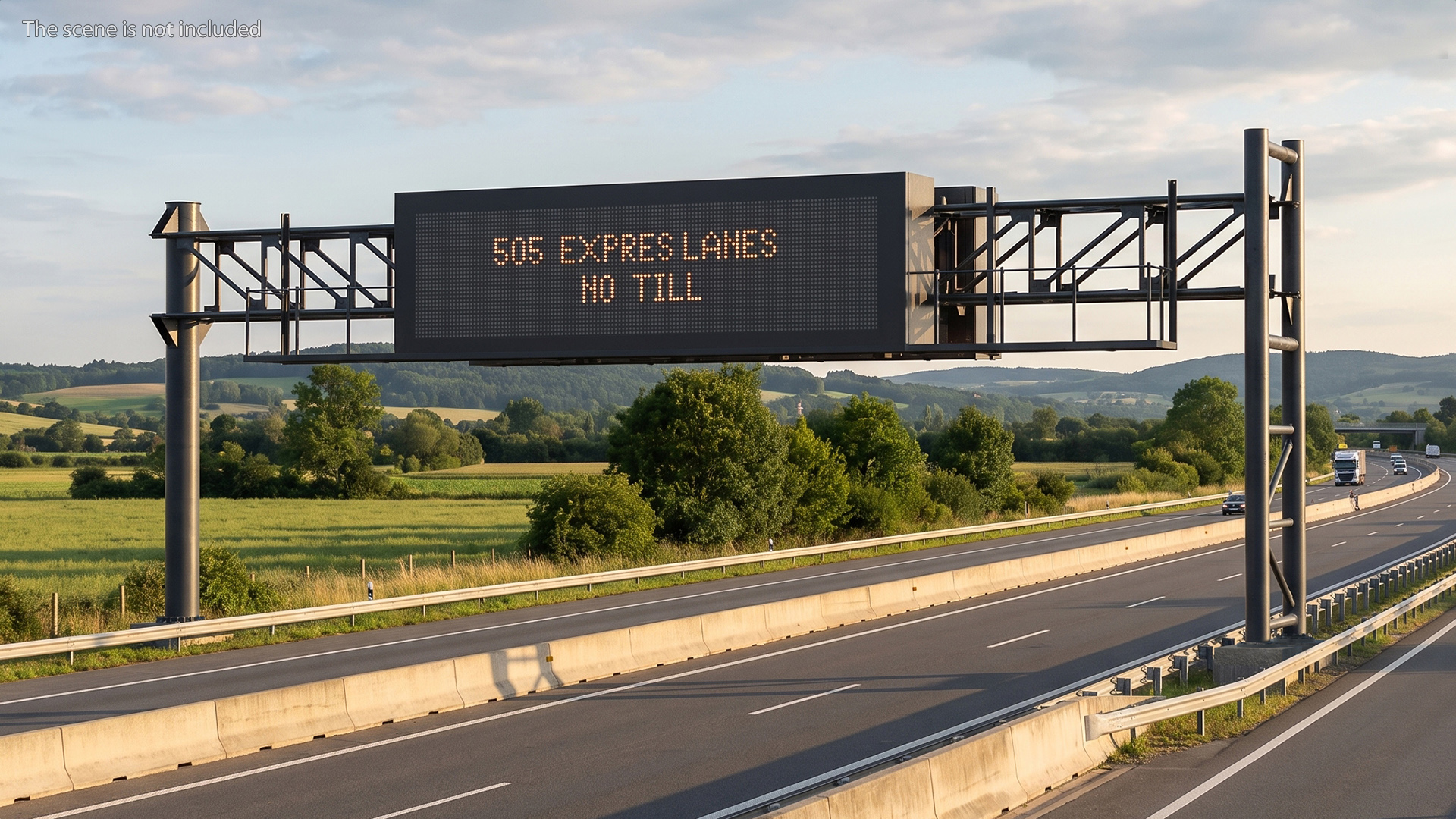 Roadway LED Panel with Steel Gantry Game Ready