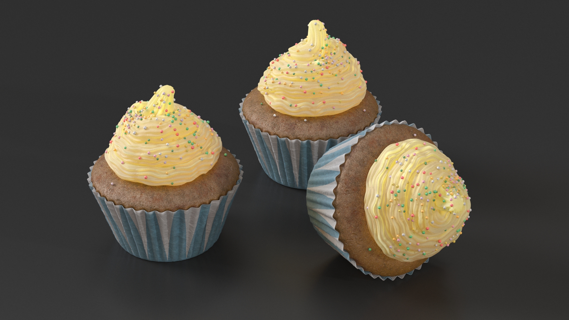 3D Muffin with Sprinkles