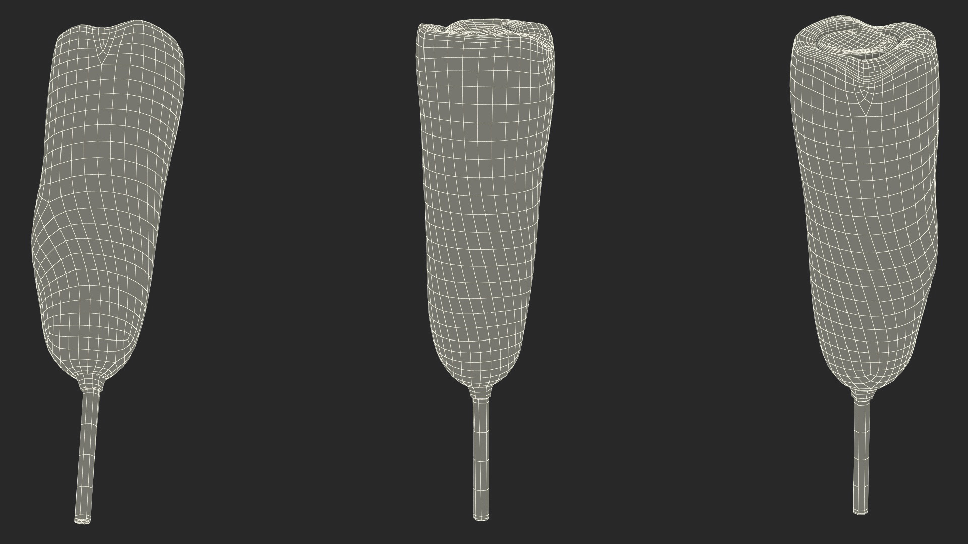 3D model Corn Dog Bitten