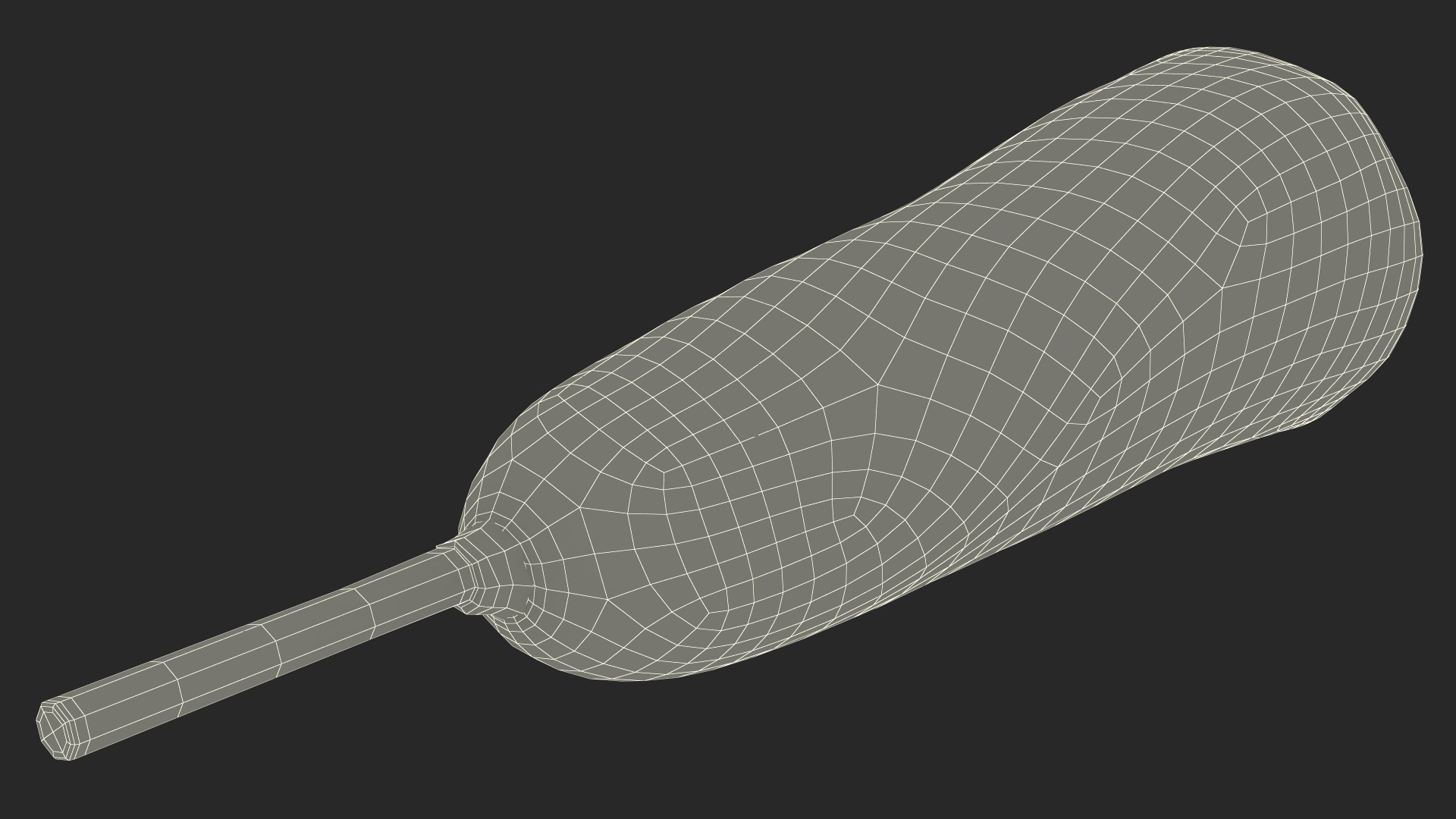 3D model Corn Dog Bitten