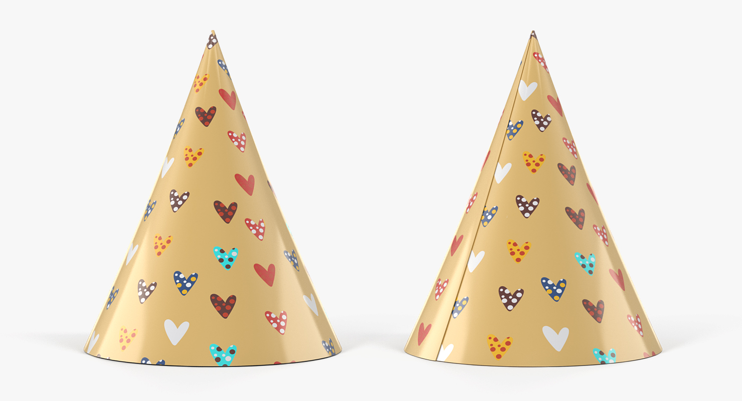 3D model Heart Party Hat