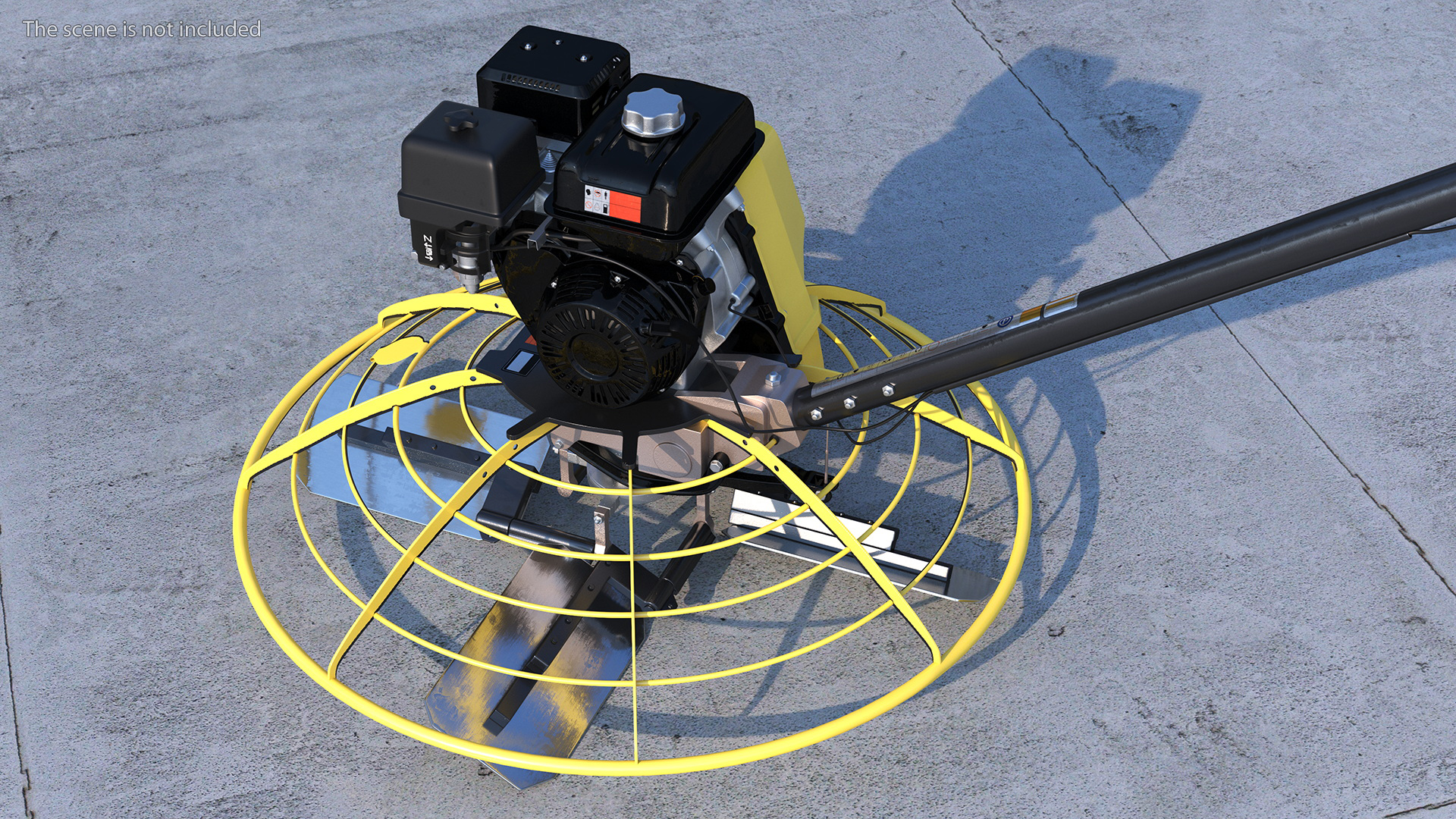 Yellow Power Trowel 3D model