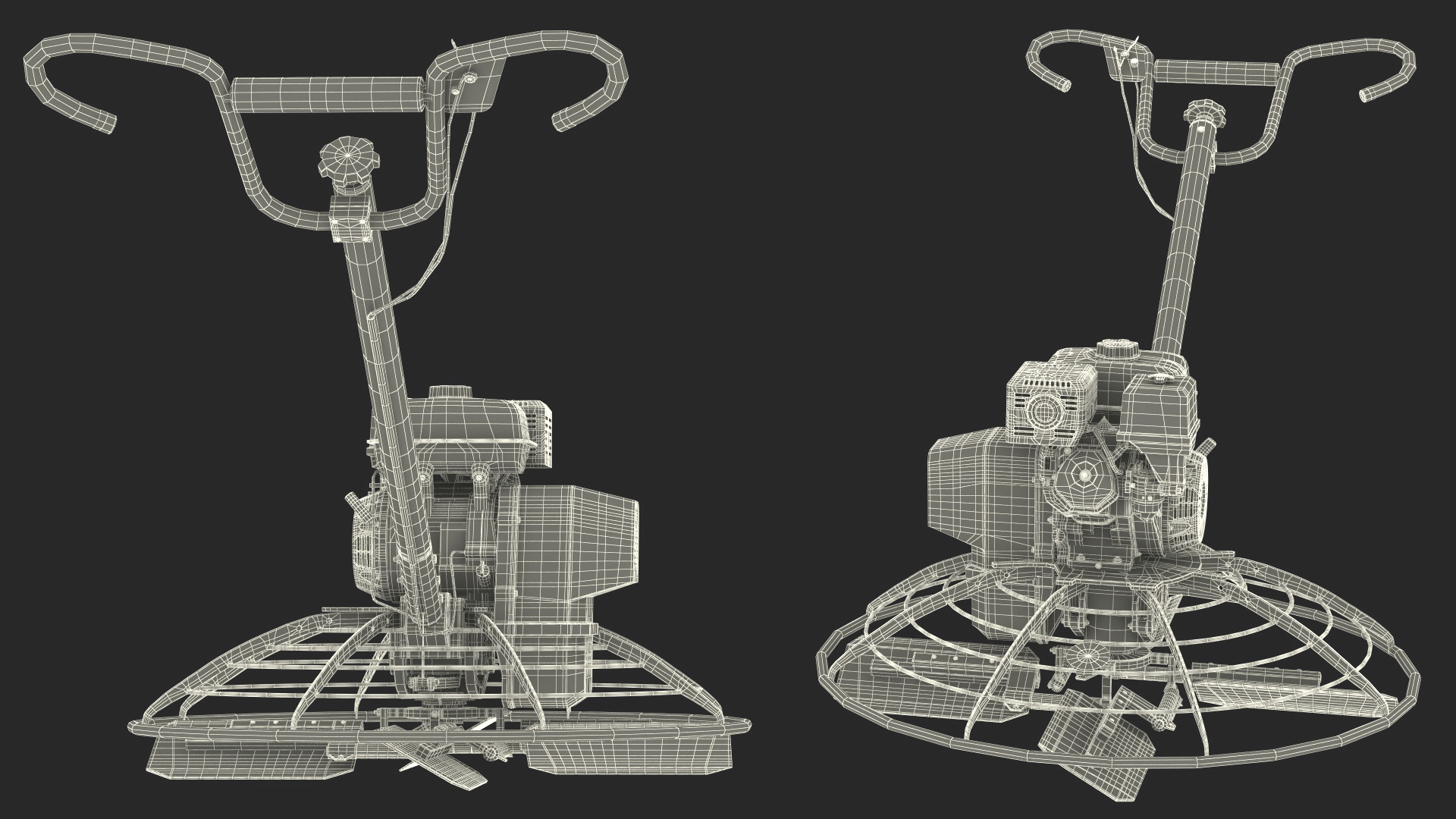 Yellow Power Trowel 3D model