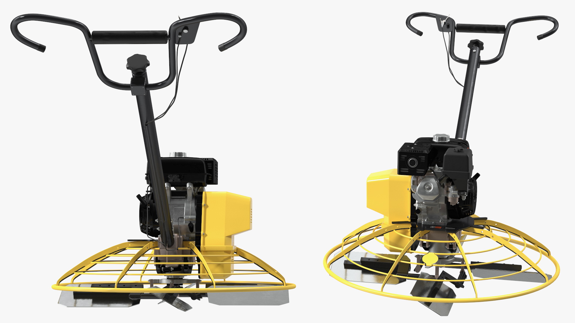 Yellow Power Trowel 3D model