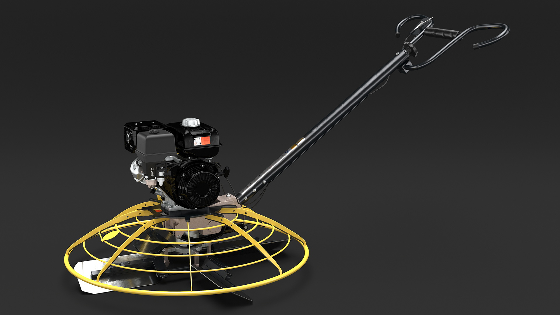 Yellow Power Trowel 3D model