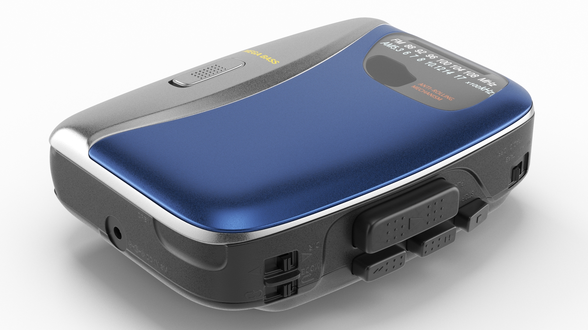 Vintage Portable Cassette Player 3D