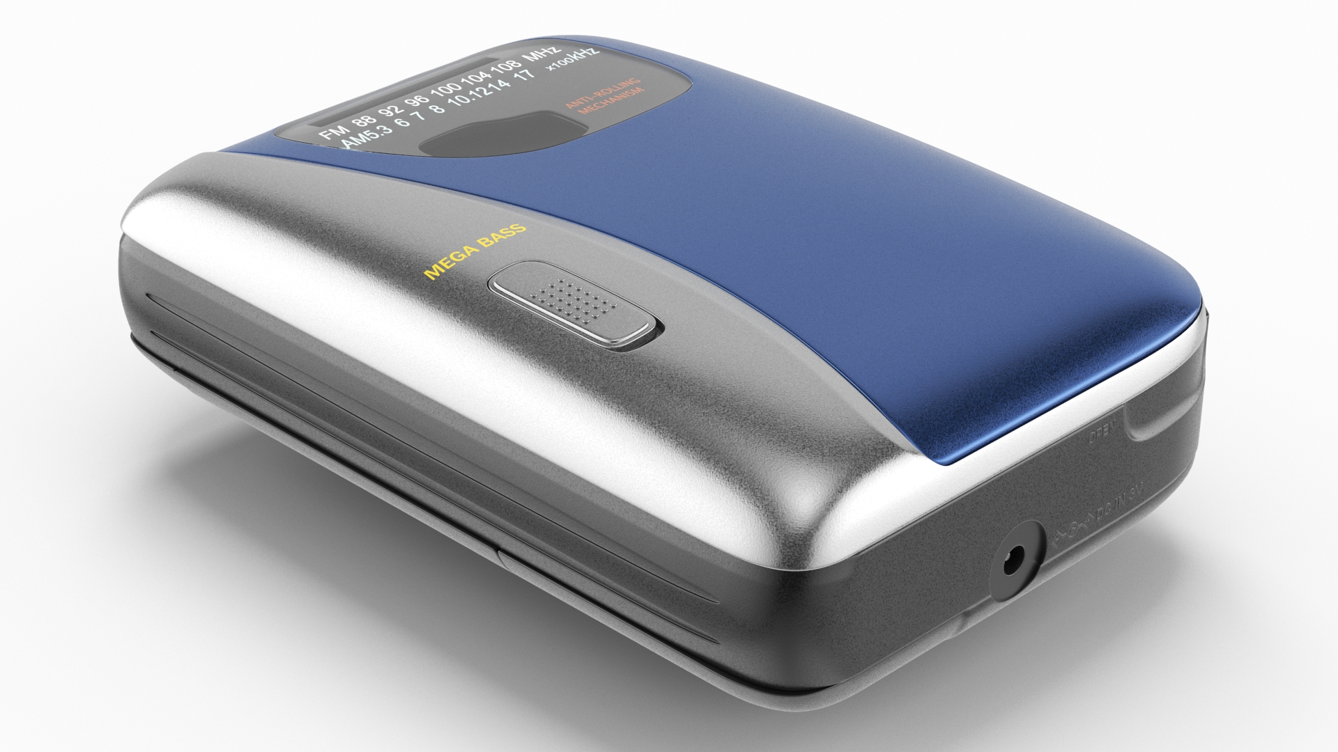 Vintage Portable Cassette Player 3D