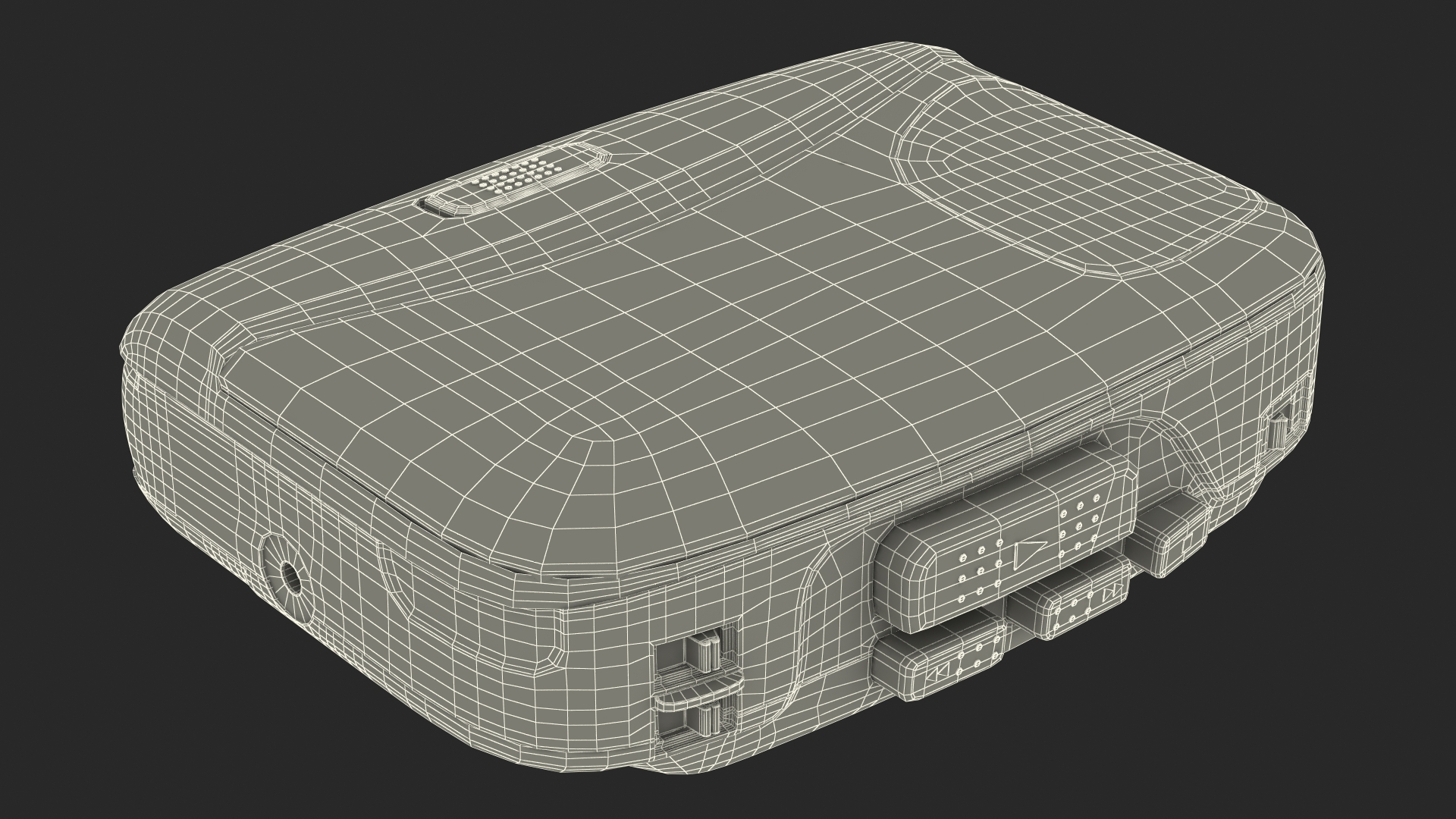 Vintage Portable Cassette Player 3D