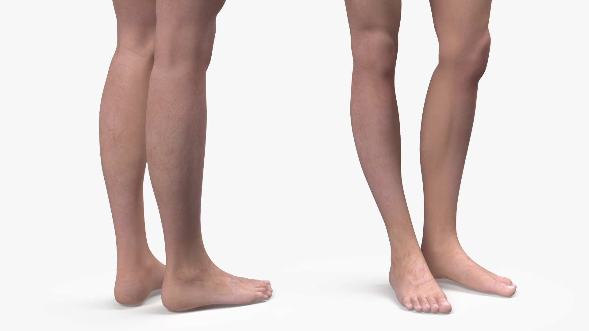 Asian Man Underwear Smiling 3D