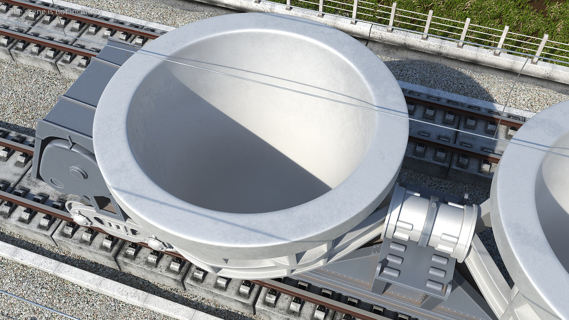 3D model Steel Double Pot Slag Car