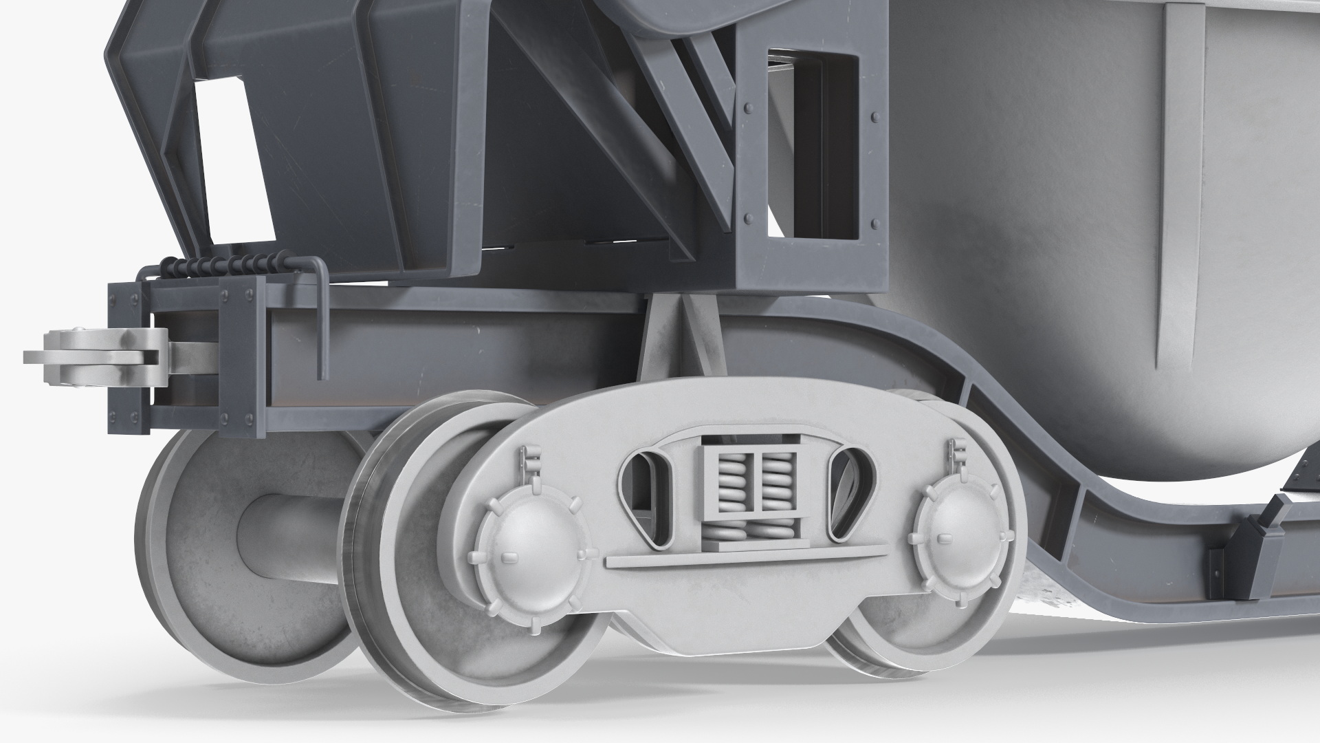 3D model Steel Double Pot Slag Car