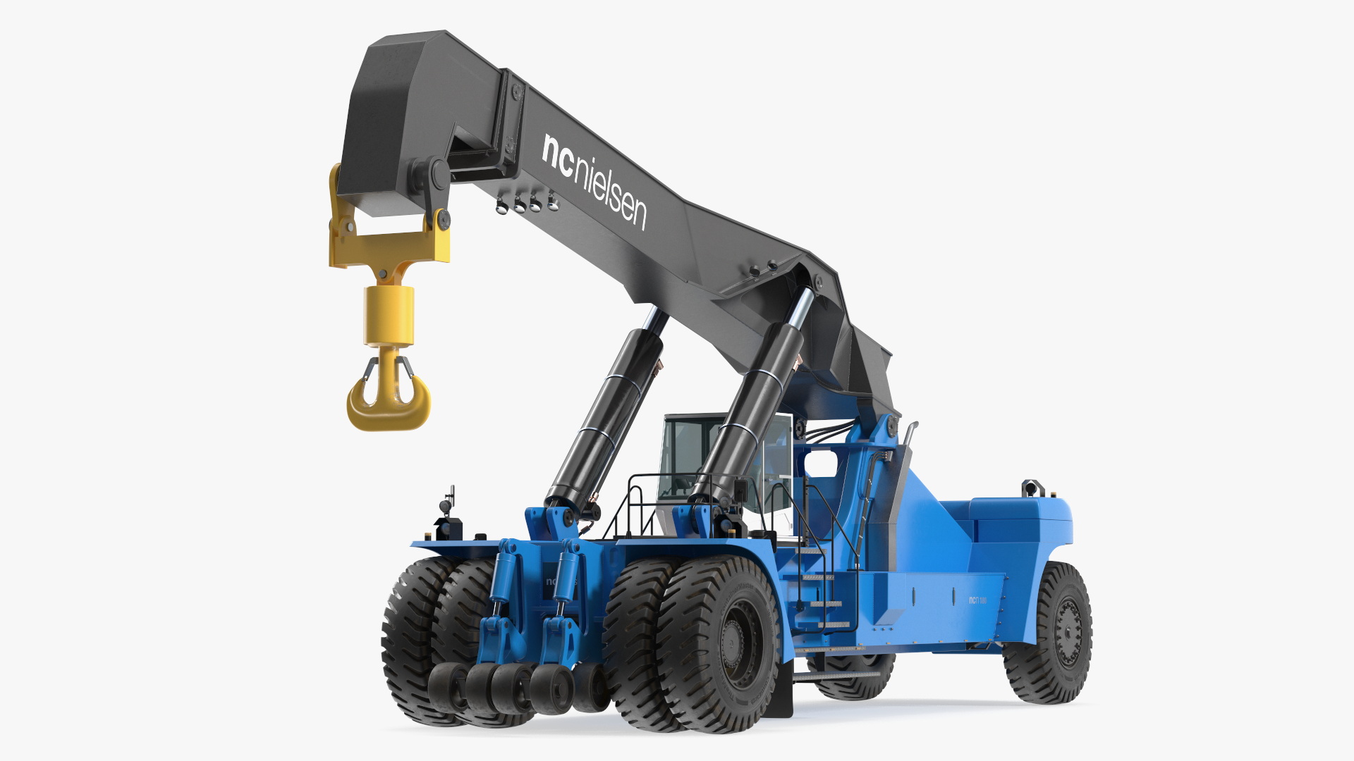 Reach Stacker Container Handler NC Nielsen Rigged 3D model