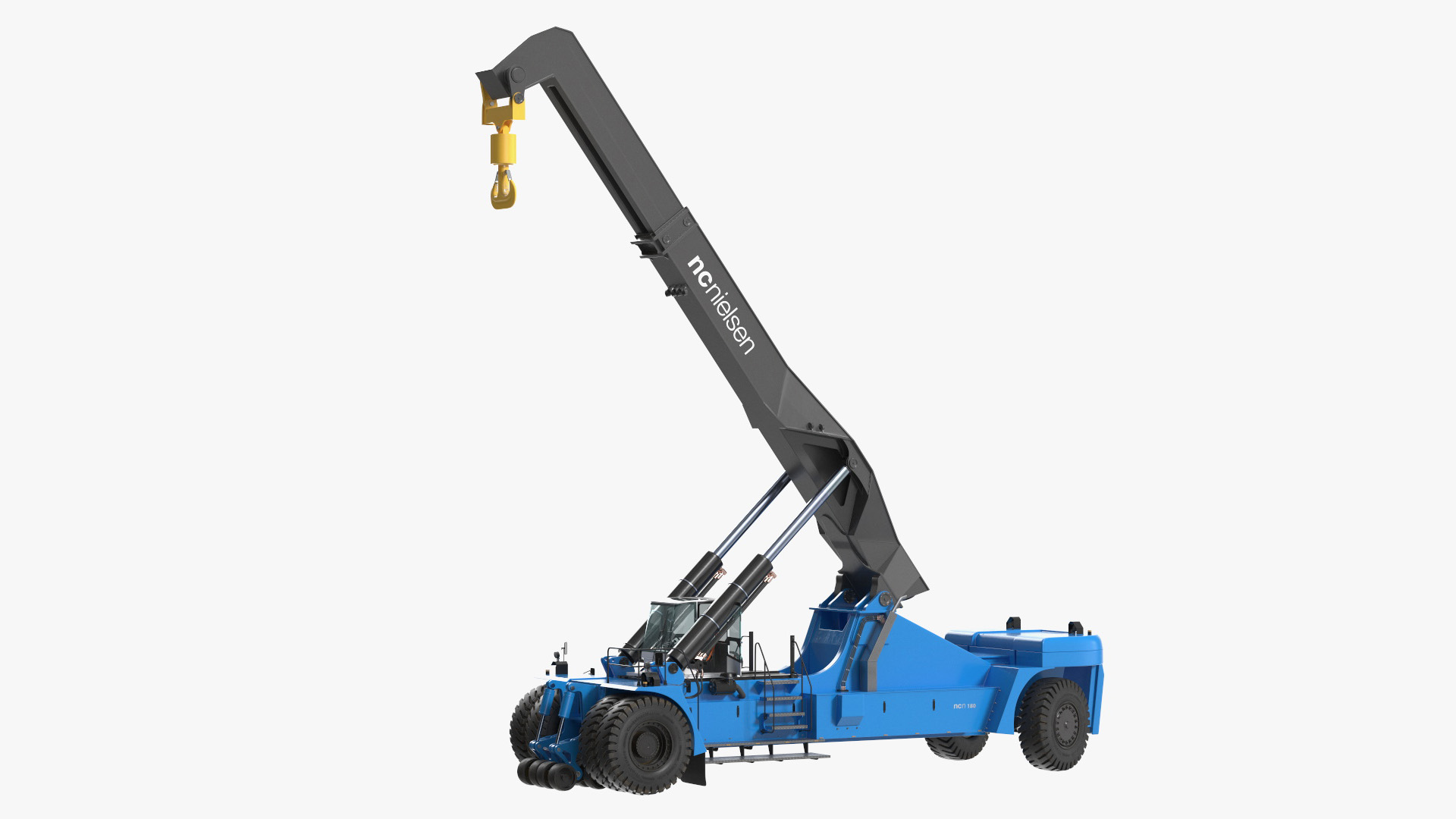 Reach Stacker Container Handler NC Nielsen Rigged 3D model