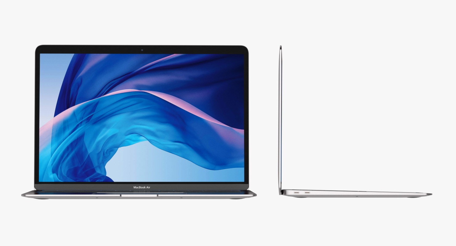 MacBook Air Space Gray 3D