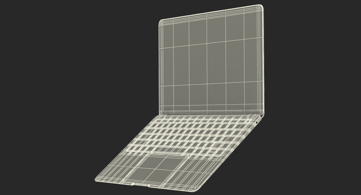 MacBook Air Space Gray 3D