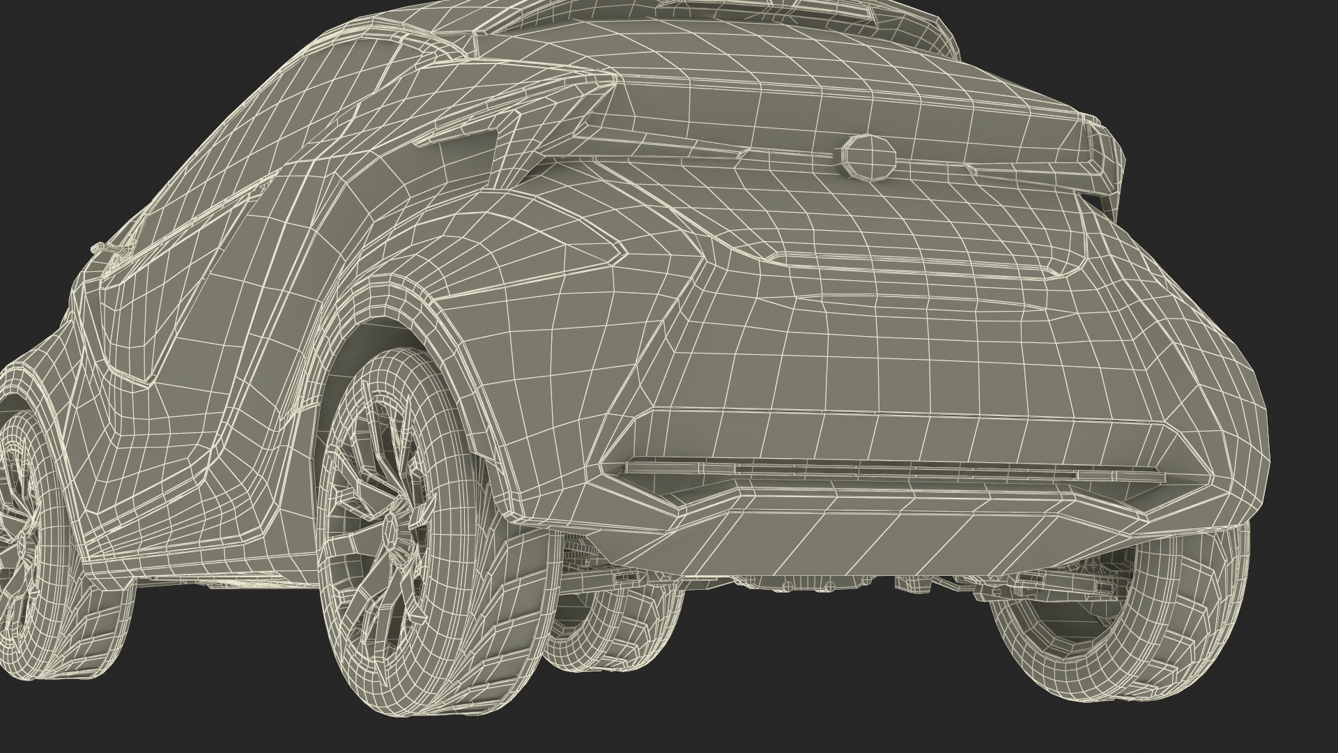 Concept Car Lexus LF-SA Simple Interior 3D model