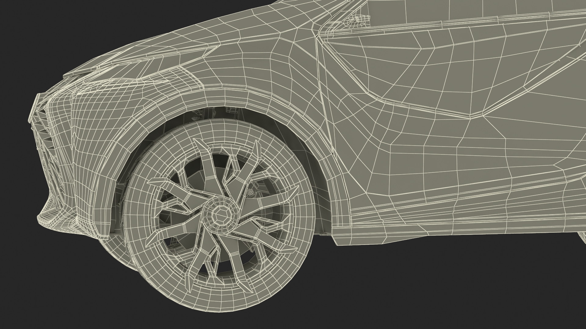 Concept Car Lexus LF-SA Simple Interior 3D model