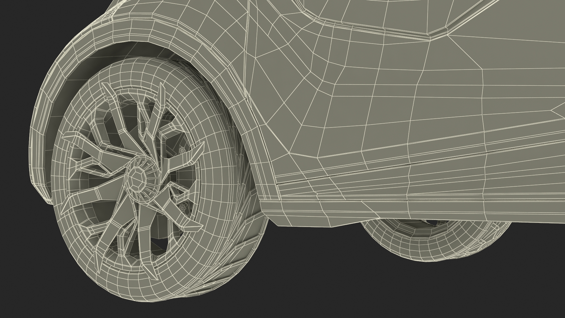 Concept Car Lexus LF-SA Simple Interior 3D model