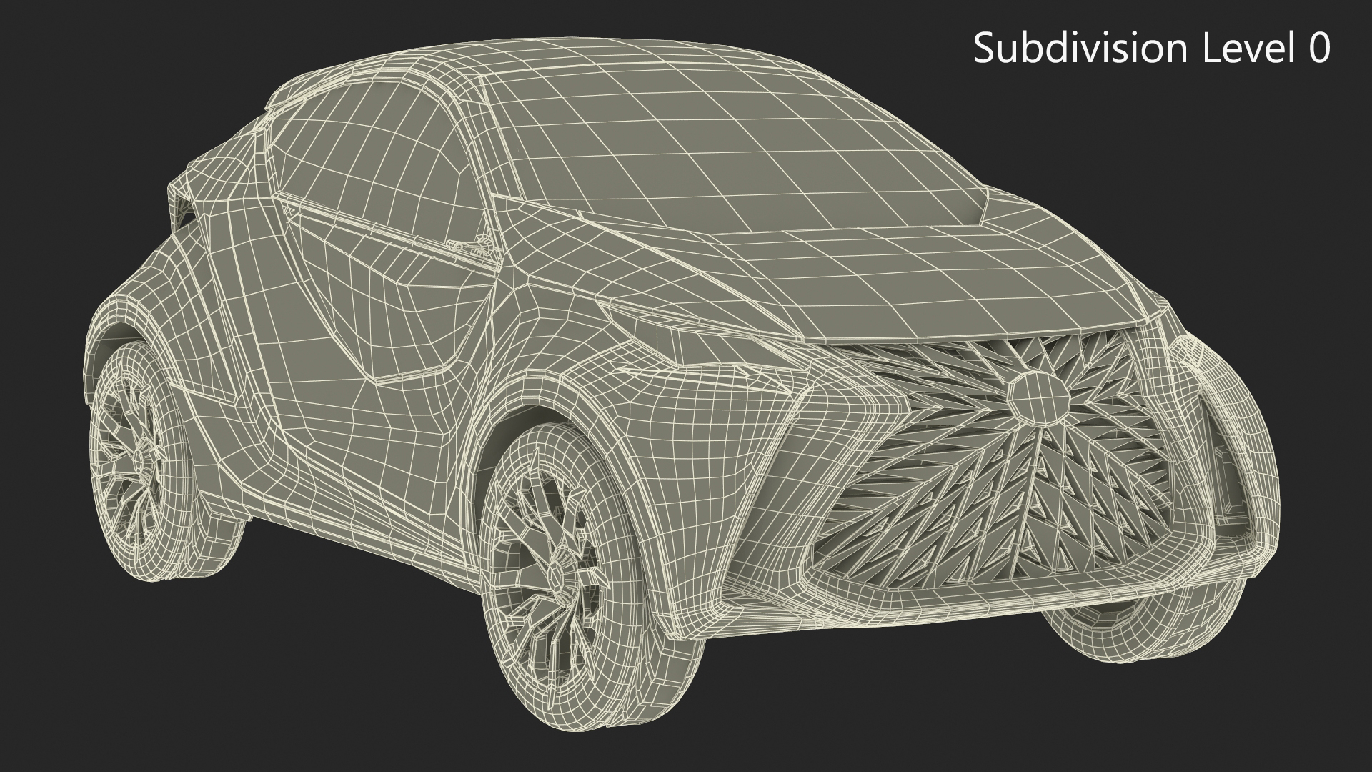 Concept Car Lexus LF-SA Simple Interior 3D model