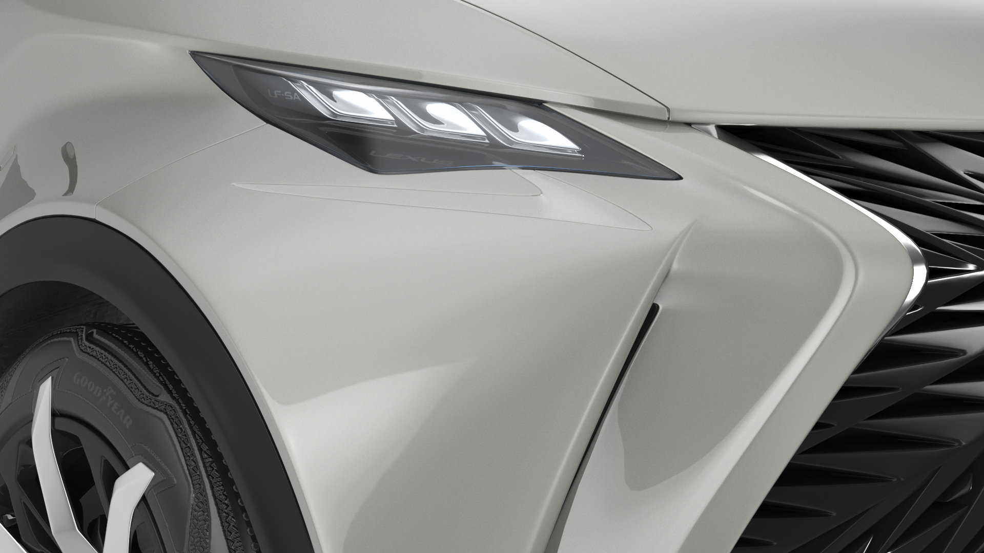 Concept Car Lexus LF-SA Simple Interior 3D model