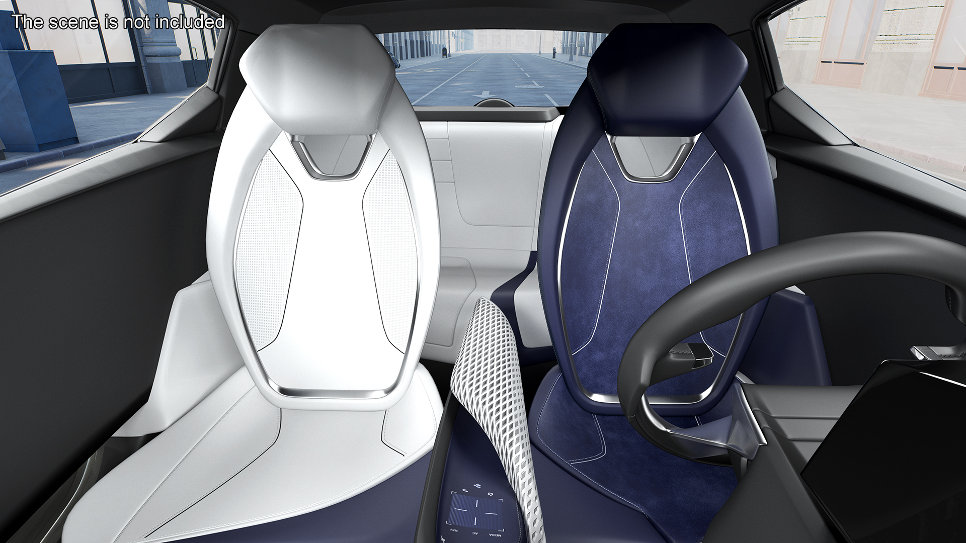 Concept Car Lexus LF-SA Simple Interior 3D model