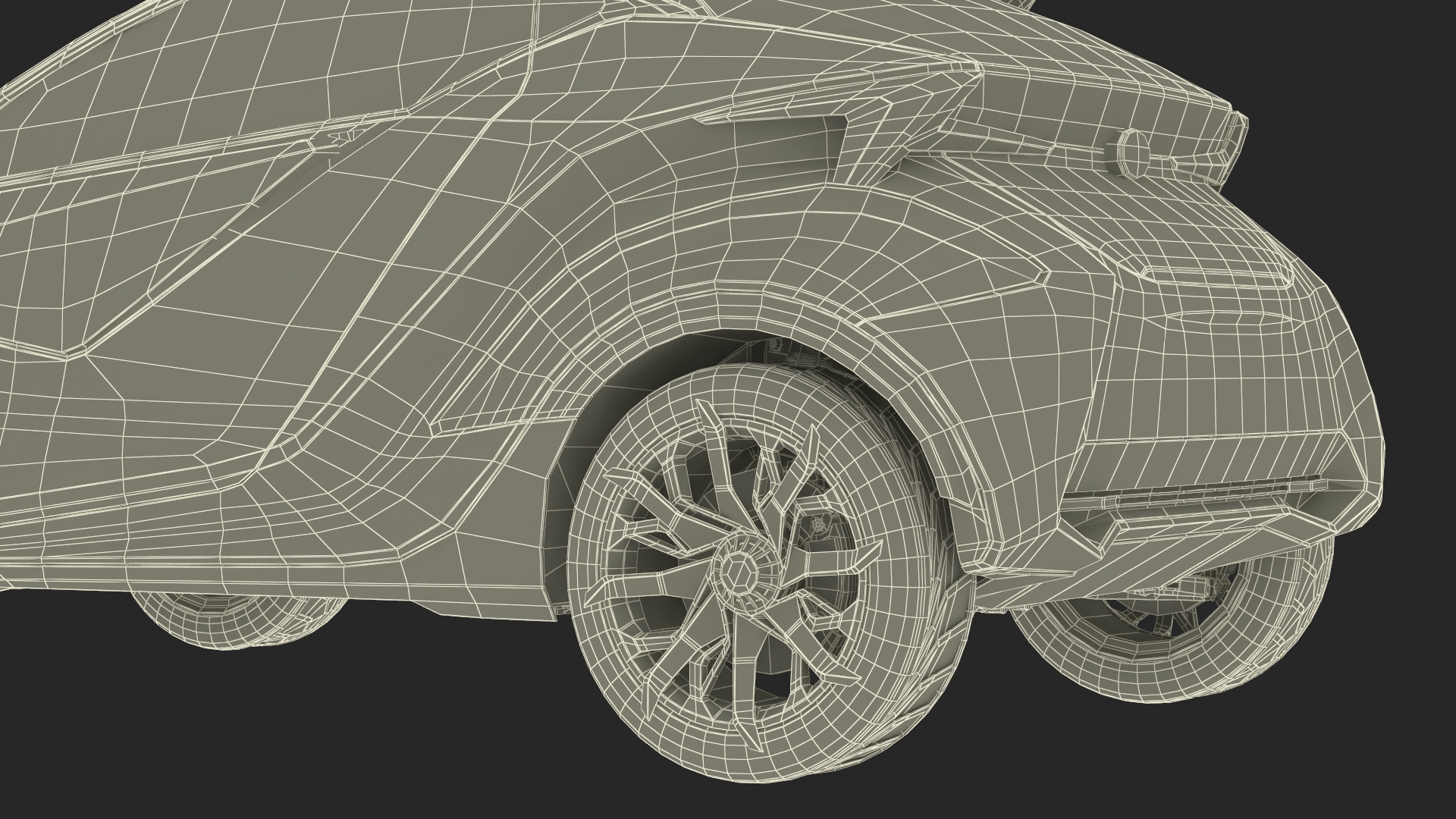 Concept Car Lexus LF-SA Simple Interior 3D model