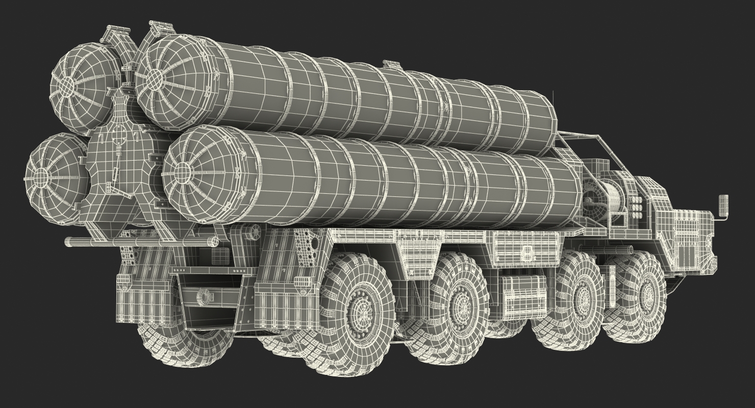 3D model SA 10 Grumble or S 300 Russian Missile System