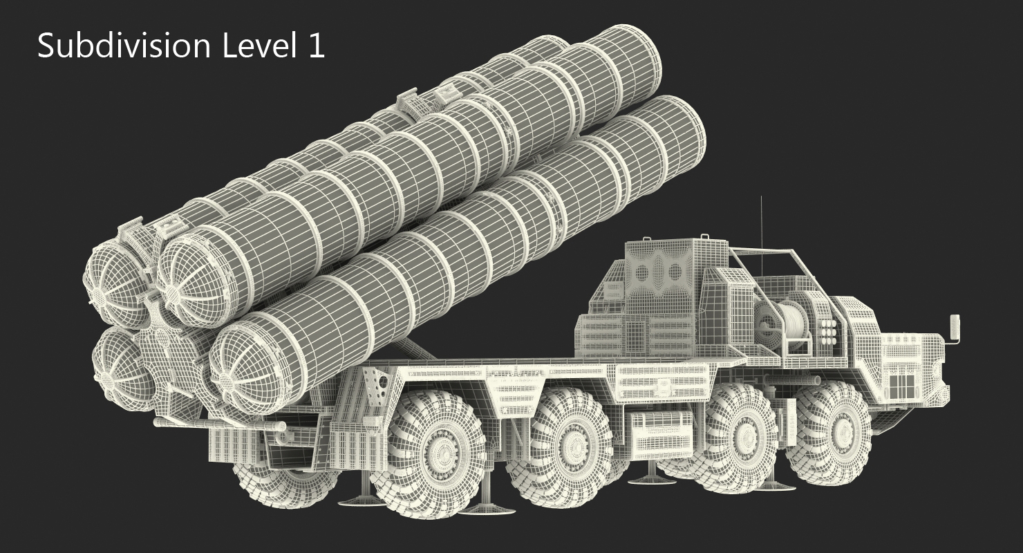 3D model SA 10 Grumble or S 300 Russian Missile System