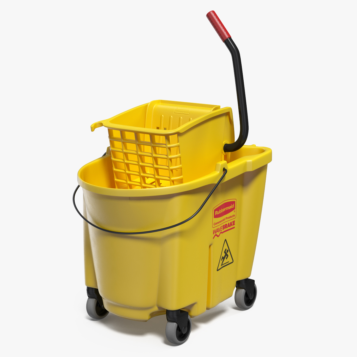 Single Mop Bucket Wringer Trolley