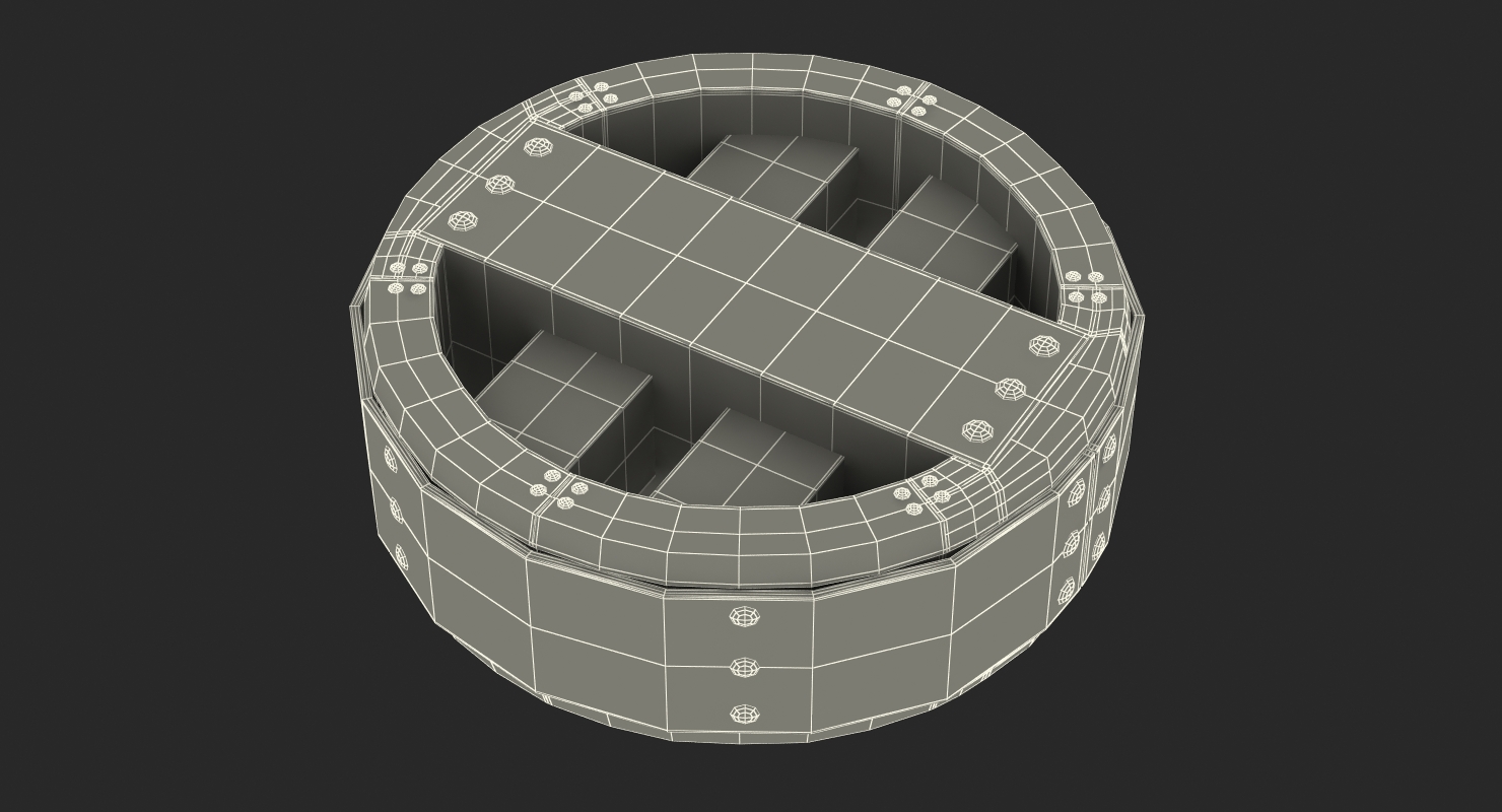 3D model Antique Wooden Wheel