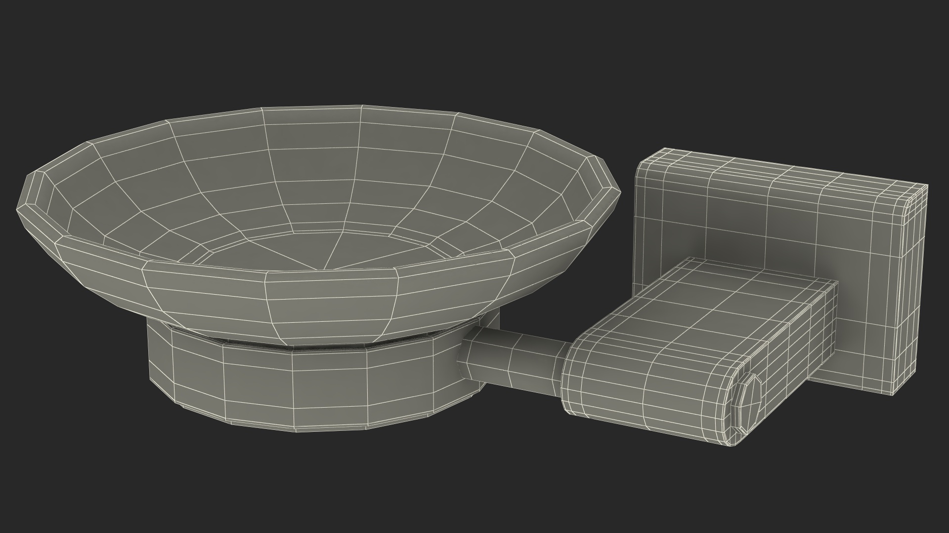 Bathroom Wall Accessories Set 3D model