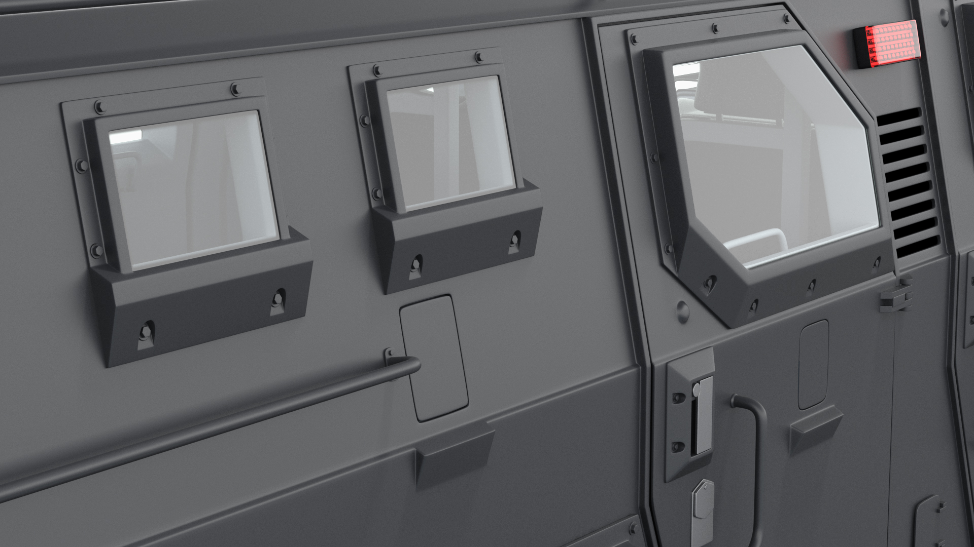 3D model Armored SWAT Truck Pit-Bull VX