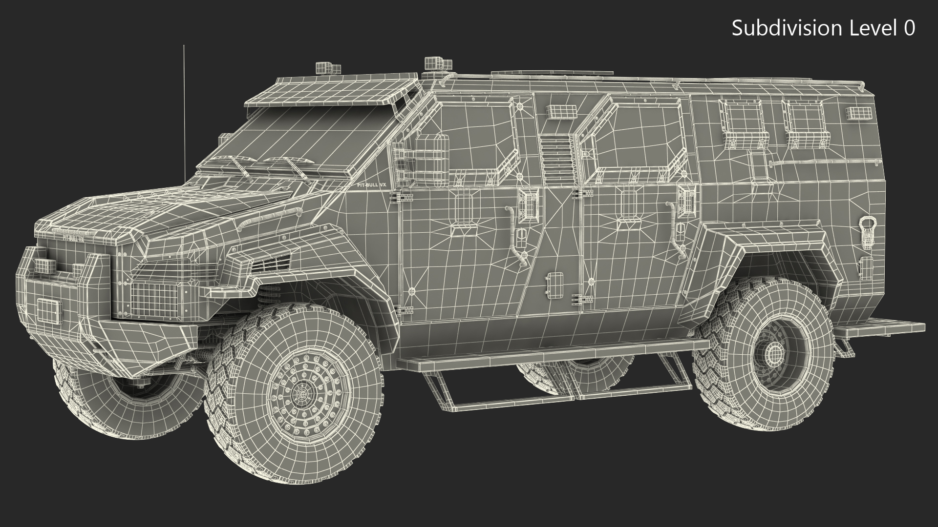 3D model Armored SWAT Truck Pit-Bull VX