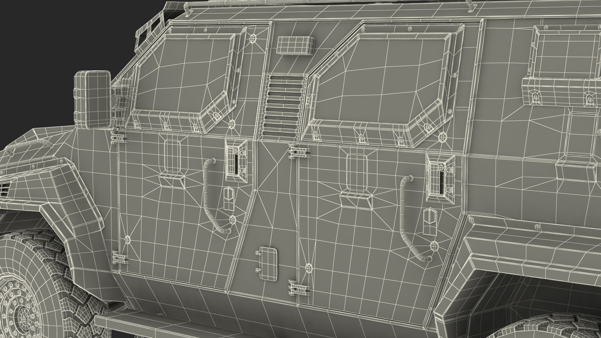 3D model Armored SWAT Truck Pit-Bull VX