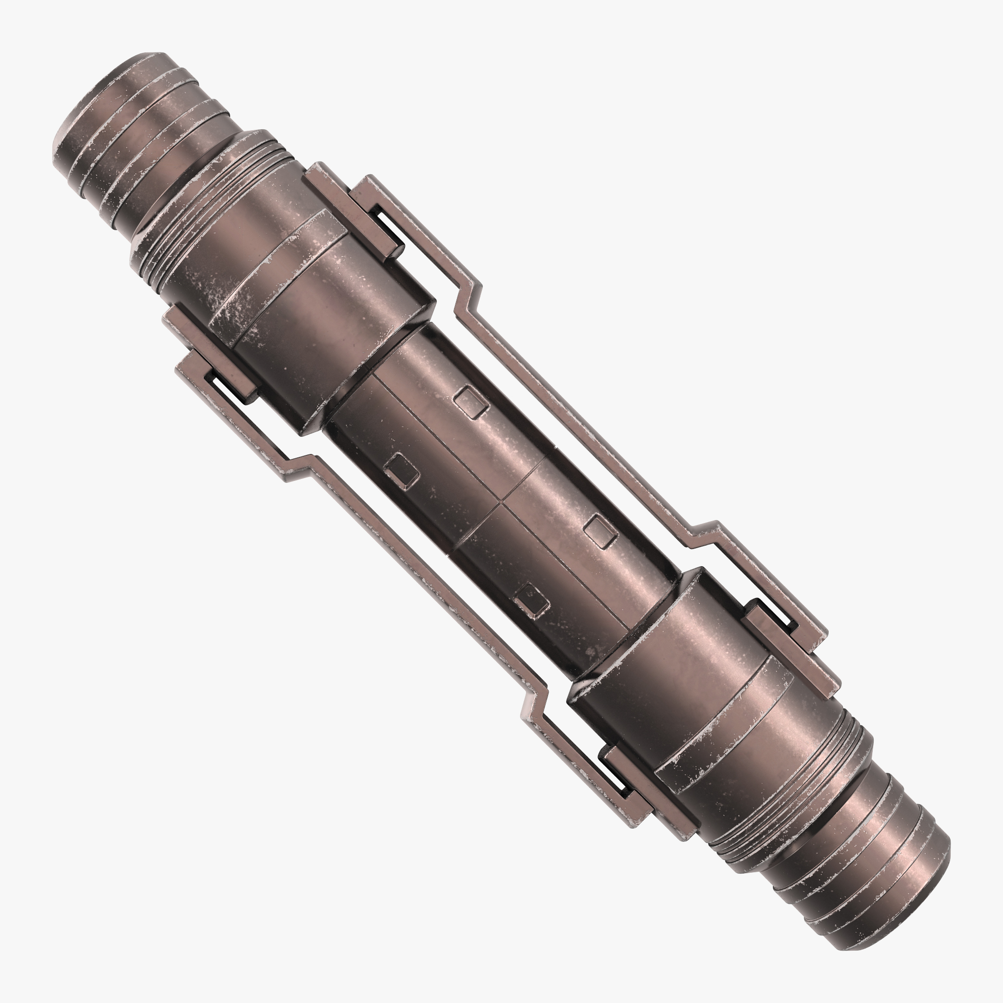 Sci-Fi Anodized Piston 3 3D Model, view 9