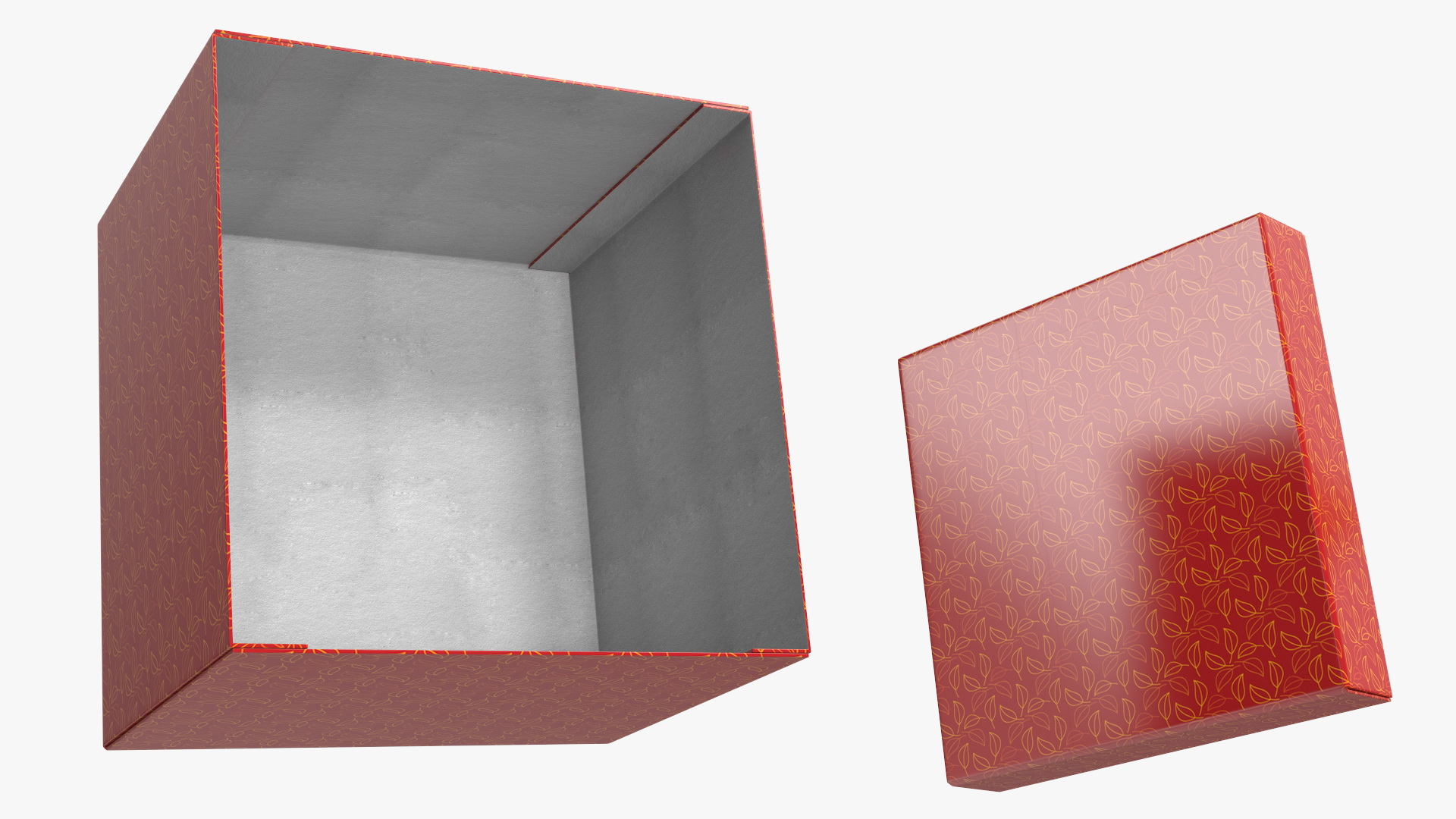 Wrapped Gift Box with Decorative Ribbon 3D model