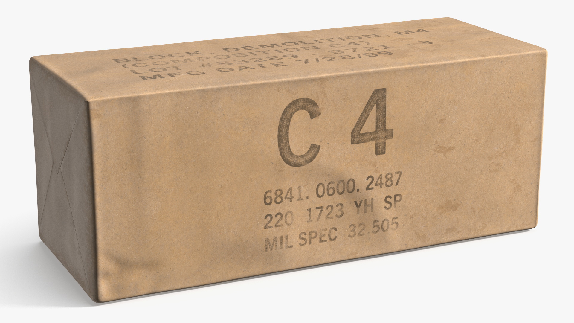 C4 Explosive Military Demolition Block, view 3