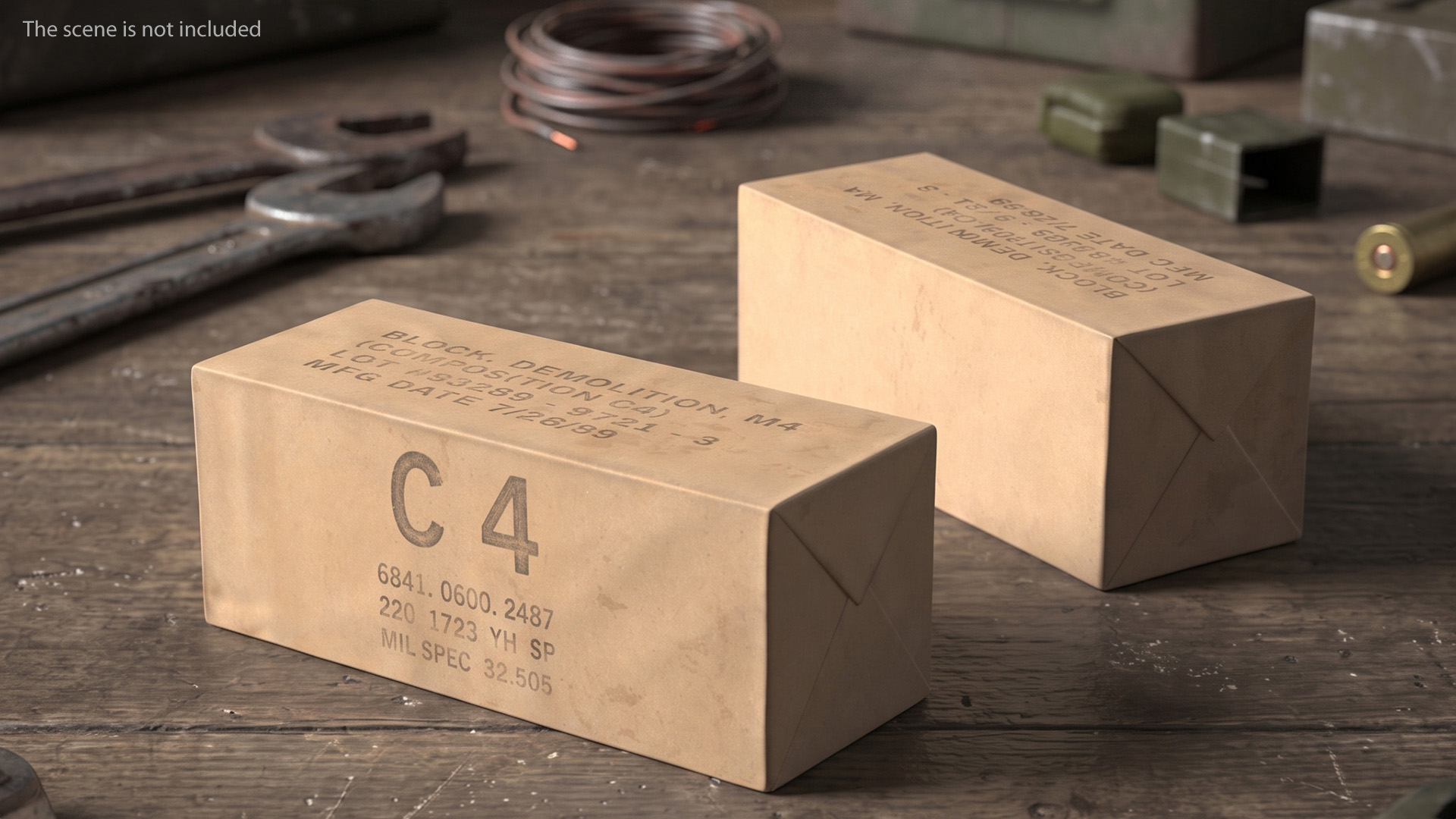 C4 Explosive Military Demolition Block