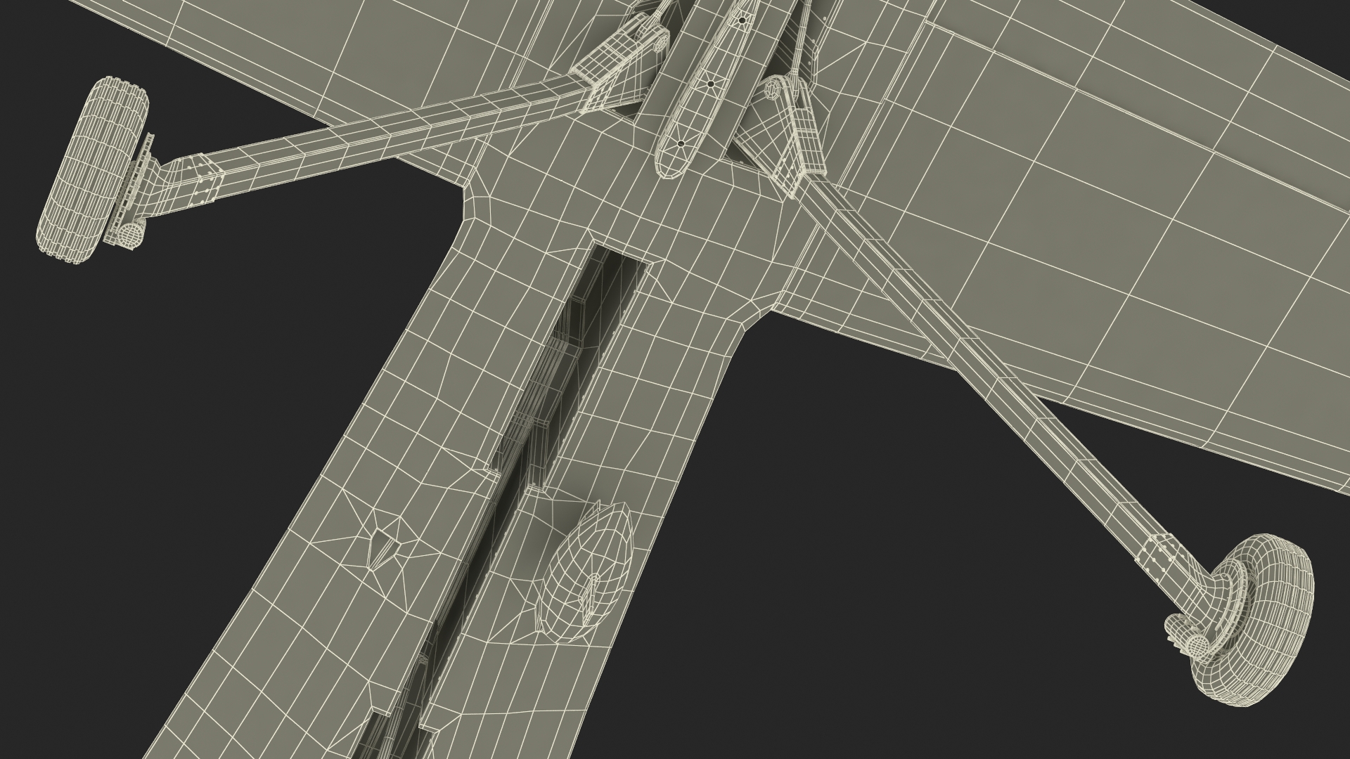 Unmanned Aerial Vehicle Reaper Drone MQ-1 Rigged for Cinema 4D 3D