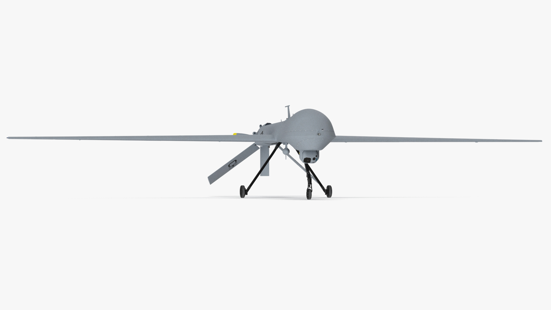 Unmanned Aerial Vehicle Reaper Drone MQ-1 Rigged for Cinema 4D 3D