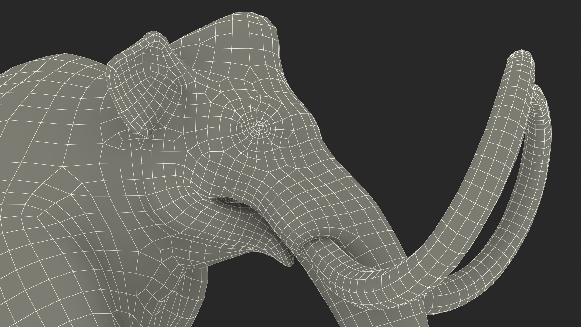 3D model Mammoth Walking Pose