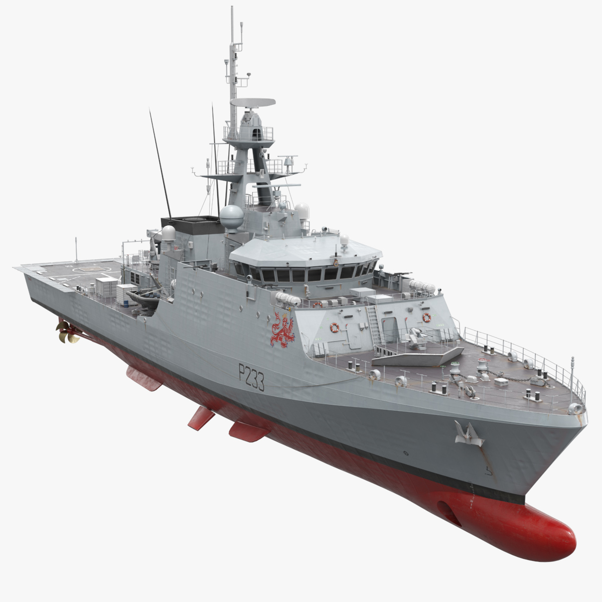 HMS Tamar Patrol Ship Simplified