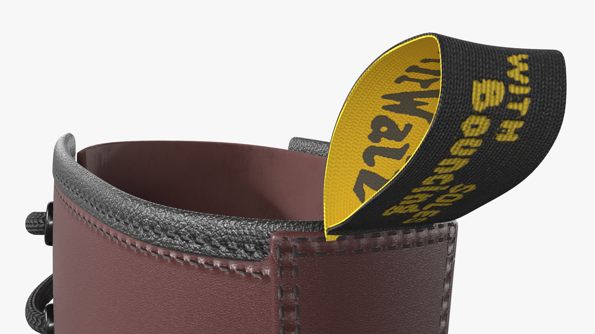 3D Dr Martens 1460 Smooth Cherry Red model